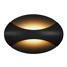 Настенный светодиодный светильник iLedex Flux ZD7151-6W BK Black+Gold 2