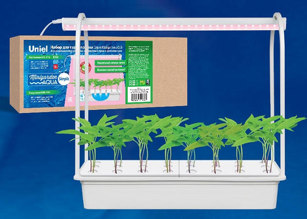 Светодиодный светильник для растений Uniel Minigarden ULT-P44D-10W/Sple IP20 Aqua Simple White UL-00004499 фото 2