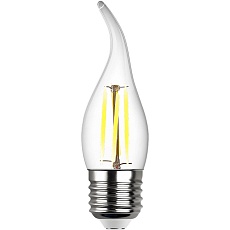 Лампа светодиодная филаментная REV FC37 E27 5W 2700K DECO Premium теплый свет свеча на ветру 32428 7 1