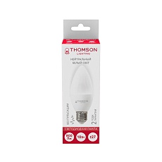 Лампа светодиодная Thomson E27 10W 4000K свеча матовая TH-B2024 3