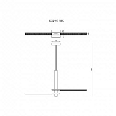 Подвесной светодиодный светильник iLedex Vision 4722-97 MBK 1