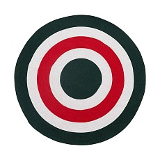 Ковер Tkano из хлопка Target темно-зеленого цвета из коллекции Ethnic, Ø120 см TK22-DR0028