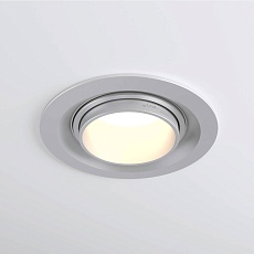 Встраиваемый светодиодный светильник Elektrostandard 9919 LED 10W 4200K серебро a052461 2