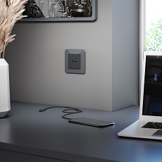 Рамка Werkel Elite на 1 пост графит W0012440 4690389180675 2