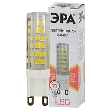 Лампа светодиодная ЭРА G9 7W 2700K прозрачная LED JCD-7W-CER-827-G9 Б0027865 1
