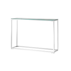 Консоль Stool Group ТАУН 115х30 прозрачное стекло сталь серебро ECST-022