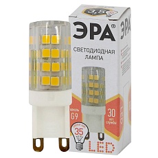 Лампа светодиодная ЭРА G9 3,5W 2700K прозрачная LED JCD-3,5W-CER-827-G9 Б0027861 2