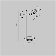 Настольная лампа Maytoni Fad MOD070TL-L8B3K 2