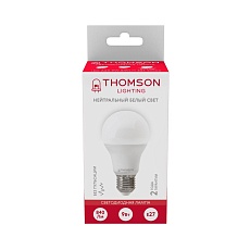 Лампа светодиодная Thomson E27 9W 4000K груша матовая TH-B2004 2