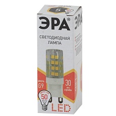 Лампа светодиодная ЭРА G9 5W 2700K прозрачная LED JCD-5W-CER-827-G9 Б0027863 2