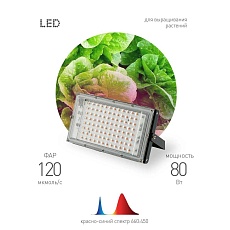 Прожектор светодиодный для растений ЭРА 50W 1310K Fito-80W-RB-Led-Y Б0053082 4