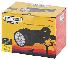 Налобный светодиодный фонарь ЭРА Трофи аккумуляторный 76х92х72 50 лм TG9 C0045557 4