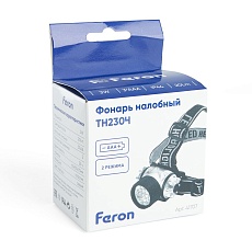 Налобный светодиодный фонарь Feron TH2304 на батарейках 60х50 35 лм 41708 1