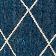 Ковер Tkano из джута темно-синего цвета с геометрическим рисунком из коллекции Ethnic, 120x180 см TK21-DR0012 2