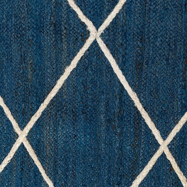 Ковер Tkano из джута темно-синего цвета с геометрическим рисунком из коллекции Ethnic, 120x180 см TK21-DR0012 фото 3