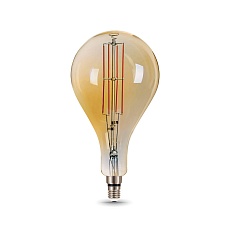 Лампа светодиодная филаментная Gauss E27 8W 2400K золотая 149802008 3