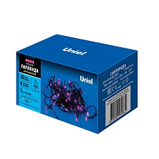 Светодиодная гирлянда Uniel 220V розовый ULD-S0500-050/DGA Pink IP20 UL-00007306 4