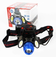 Налобный светодиодный фонарь Ultraflash Headlite аккумуляторный 100х90 300 лм E1334 13904 4