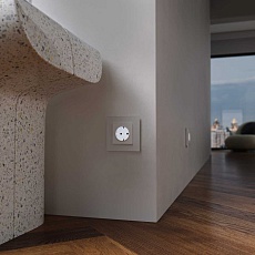 Розетка с подсветкой Werkel белый a069612 5