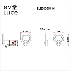 Настенный светильник Evoluce Cerina SLE500551-01 1
