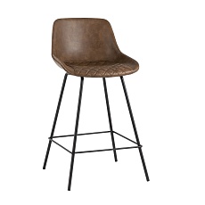 Полубарный стул Stool Group TEXAS экокожа коричневый 9090C MAP/9