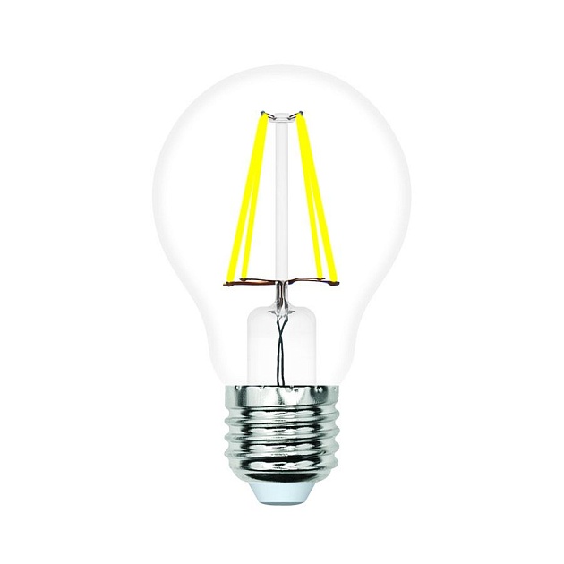 Лампа светодиодная филаментная Volpe E27 5W 3000K прозрачная LED-A60-5W/3000K/E27/CL/SLF UL-00008294 фото 