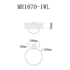 Настенный светодиодный светильник MyFar Vinsent MR1870-1WL 1