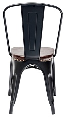 Барный стул Tolix Soft черный матовый LF818C MATTE BLACK 3474+PU7005 1