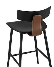 Полубарный стул Stool Group ANT пластиковый черный 8333A black 5