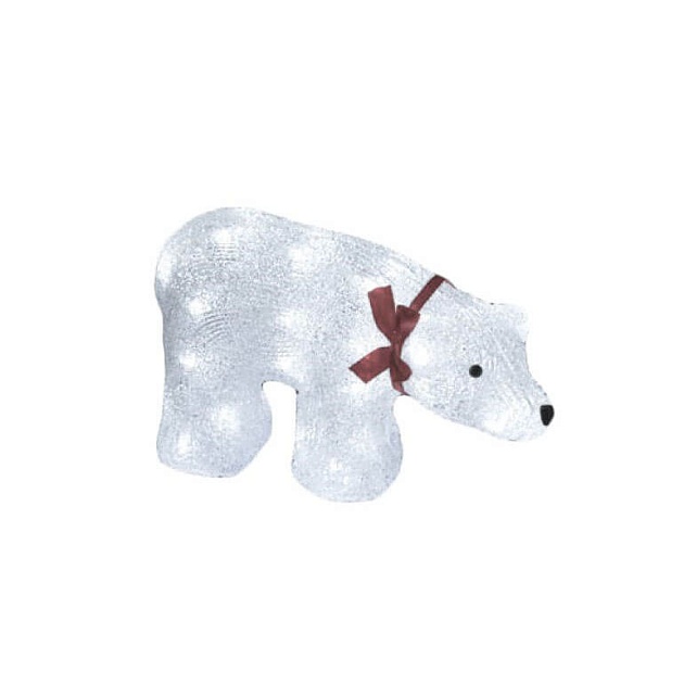 Фигурка светодиодная «Белый медведь» 23x36,5см Uniel ULD-M3423-040/STA 07954 фото 5