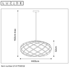 Подвесной светильник Lucide Wolfram 21417/65/02 2