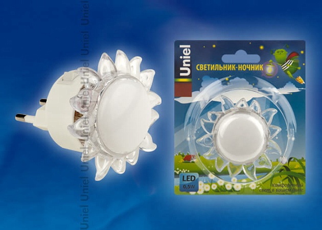 Настенный светодиодный светильник Uniel Детская серия DTL-308-Подсолнух/RGB/4LED/0,5W 10322 фото 2