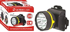Налобный светодиодный фонарь Ultraflash Т от батареек 85х75 18 лм 909LED5 11781 5