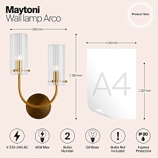 Бра Maytoni Arco MOD223WL-02BS 1