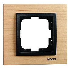 Рамка 1-постовая Mono Electric Style клён 107-520000-160