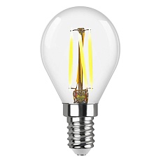 Лампа светодиодная филаментная REV G45 E14 5W 4000K DECO Premium холодный свет шар 32358 7 1