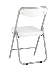Складной стул Stool Group Джонни экокожа белый каркас металлик fb-jonny-eco-100 5