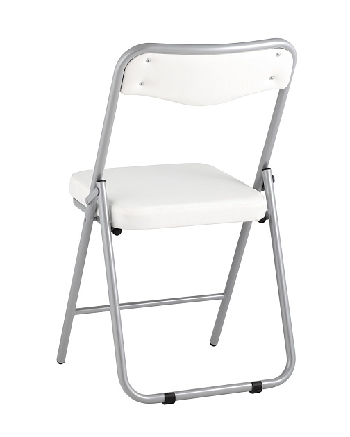 Складной стул Stool Group Джонни экокожа белый каркас металлик fb-jonny-eco-100 фото 6