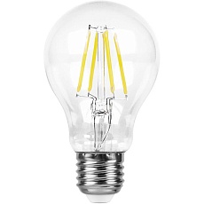 Лампа светодиодная филаментная Feron E27 7W 4000K Шар Прозрачная LB-57 25570 1