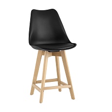 Полубарный стул Stool Group Frankfurt черный Y815A-65CM black