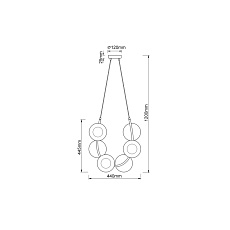 Подвесной светильник Vele Luce Astoria VL5004P61 3