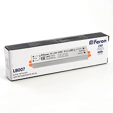 Блок питания для светодиодной ленты Feron LB007 12V 40W IP67 1,6A 48055 2