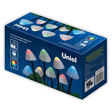 Светильник на солнечных батареях Uniel USL-S-830/PM020 Multicolor Mushrooms Set12 UL-00011676 1