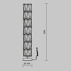 Торшер Maytoni Puntes MOD043FL-08CH 1