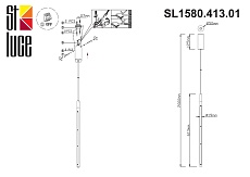 Подвесной светодиодный светильник ST Luce Ralio SL1580.413.01 1