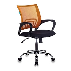 Офисное кресло Бюрократ CH-695N/SL/OR/BLACK спинка сетка оранжевый TW-38-3 сиденье черный TW-11 крестовина хром
