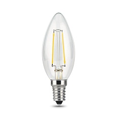 Лампа светодиодная филаментная Gauss E14 11W 4100К прозрачная 103801211 4