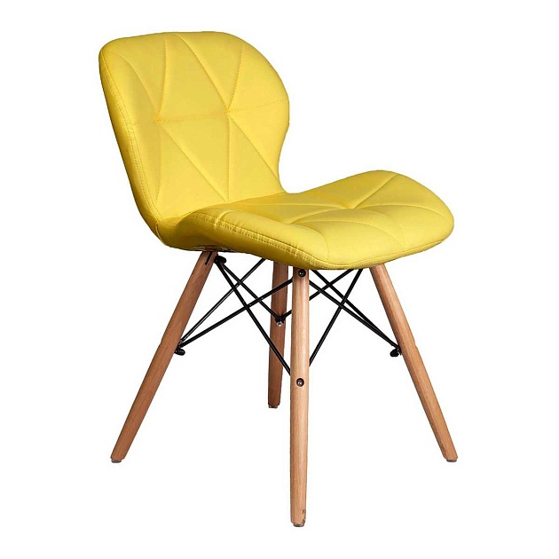 Кухонный стул AksHome Colin желтый, экокожа 67328 фото 