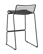 Полубарный стул Stool Group Danny черный с черной подушкой DN-S26 BL/BL 3