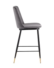 Полубарный стул Stool Group Мелисса велюр темно-серый FDC9055C DARK GREY FUT-81 3